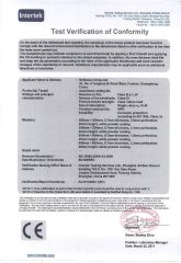 CE CERTIFICATE certificate of Brilliance China Ltd. – certificate photo, supplier certificates section