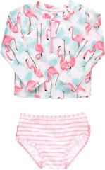 Baby Upf 50+ Zipper Rash Guard Swimsuit Set - Image 4