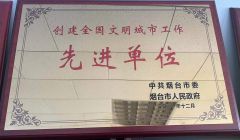 Honor certificate from YANTAI SHENHAI PACKAGING CO., LTD.