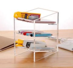 New Custom Office Supply Promotional Gift Acrylic Pen Holder Sets 1PC MOQ 500PCS Paytment T/T Origin China Usage - Fuzhou Classic Display Co., Ltd