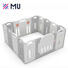 PE Baby Toddlers Safe Fences Indoor DIY Playpen with Game Panel - Image 2