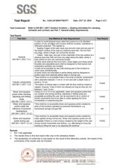 Product Inspection Report certificate from Yongkang Dashing Leisure Products Factory