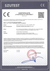 Certificate Attestation of Conformity certificate from ZHEJIANG CHENGDA MACHINERY CO., LTD.