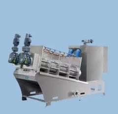 Multi Disc Automatic Stacked Spiral Press Screw Sludge Dehydrator for ...