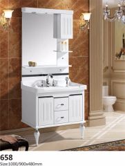 High Quality PVC Painted Floor Mounted Bathroom Cabinets - Image 4