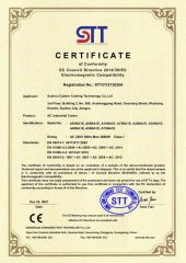 AC Air Conditioner CE-EMC-certificate certificate from Suzhou Cybere Cooling Technology Co., Ltd.