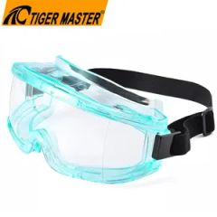 Clear PC Lens Over Glasses Design Anti Fog Anti Scratch Dust Proof Safety Glasses with Elastic Head Band - Heilongjiang Safer Co., Ltd.