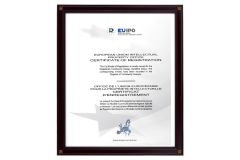 EUIPO certificate from TRANSWORLD (ANSHAN) INC.