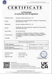 UKCA Certificate certificate from Shenzhen Carleader Electronic Co., Ltd