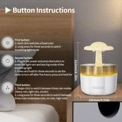 Amazing Smart Home Decorative Objects 7 LED Lights Intelligent Children's Night Light Colourful USB Water Drop Humidifier - Image 1
