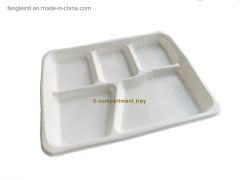 Compostable Biodegradable Disposable Sugarcane Bagasse Paper Plates Tableware - Image 1