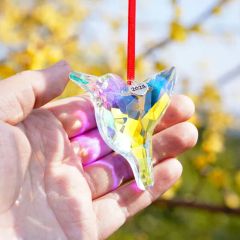 Hummingbird Crystal Suncatcher with Heart Tag for Christmas Gift - Image 1