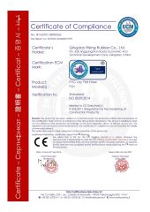 CE Certification certificate from Qingdao Rising Rubber Co., Ltd.