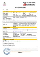BV Certificate certificate from Wenzhou Hanglu Hardware Co., Ltd.