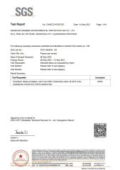 TSCA-SGS certificate from Nanxiong Marabin Ink Co., Ltd.