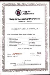 SGS certificate from Guangzhou Perfect Dream Modular House Co., Ltd.