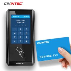 Wiegand Osdp MIFARE Screen Access Control Reader Keypad Origin China Power 12-30 VDC Tamper Alarm Yes Model NO. CT5-M-W Mobile ID NFC, - Image 2
