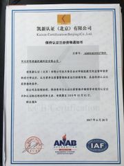 System Certification certificate from Hebei Anshu Langsheng Machinery Technology Co., Ltd