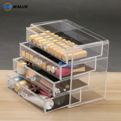 Large Four Drawer Transparent Acrylic Multilayer Drawer Cosmetic Storage Box Desktop Jewelry Storage Box - Image 1