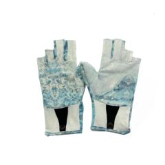 Fashion Non-Slip Sun Protection Print Fishing Gloves Size XL Color Blue Style Plain Trademark NO Length Medium Quality - Image 2