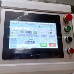 Embossed Paper Roll Sheeter Cutting Machine Weight 3600 Kg PLA Mitsubishi Total Power 7 Kw Model NO. SX-D1100 Blade Material - Image 4