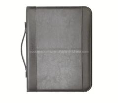 Customised Hand-Made Leather File Folder with Pen Loop Size A4 Color Black Origin China Usage File Box Trademark - Image 4