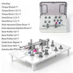 SMART Hiossen Implant Kit with Bone Profilers Torque Drivers Hex 1.2 OSSTEM Compatible - Image 4
