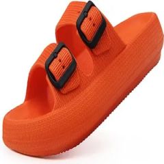 Cozy Buckle Strap Slippers – Cushioned EVA Flat Sandals for Home & Beyond - Image 6