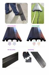 Rubber Floor Cable Protectors In Rohtak Color Black Length 3 Feet Material Rubber Channel Count Two Size 3 Feet Length Channel Width 30 - Image 5
