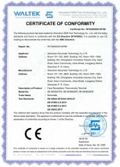 CE Certificate certificate from SHENZHEN SECUMATE TECHNOLOGY CO., LIMITED