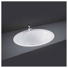 White Ceramic Inset Counter Top Basin Color White Shape Round Pattern Plain Material Ceramic Application Washroom Basin Type Counter - Image 1