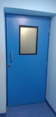 7 Feet GI Clean Room Doors Shape Rectangular Door Width 1500 mm Door Height 7 Feet Door Type Single Leaf View Panel Small - Image 2