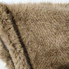 100% polyester luxurious faux fur jacquard artificial fur for fake fur coat - Image 2