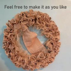 Indoor Outdoor Rustic Wedding Decoration Natural Burlap Ribbons - Image 2