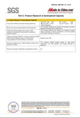SGS report certificate from JOSO CORPORATION