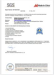 SGS certificate from Zhejiang Chenxin Cosmetic Co., Ltd.