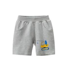 Customise Embroidery Logo 100% Cotton Terry Shorts Boys Girls Shorts Toddler Kids Beach Short Sports Knitted Pants - Image 2