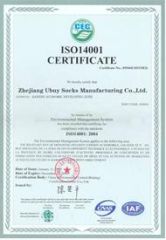 ISO14001 certificate from HANGZHOU UBUY IMP & EXP CO., LTD.