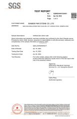 quartz free silicon certificate of Xiamen Pari Stone Co., Ltd. – certificate photo, supplier certificates section