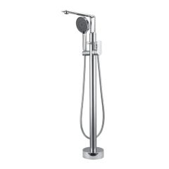 Morden Bathroom Chrome Brass Tub Faucets with Handheld Head Type Stand Origin China Color Chrome Trademark OEM Model NO. - Image 1