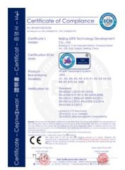 Certificates certificate from Sanhe Lefis Electronics Co., Ltd.