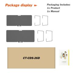 Dual Monitor Riser Wood Computer Portable Vertical Monitor Stand Other Computer Accessories - Image 6
