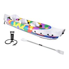 Inflatable Toy Canoe Inflatable Fishing Kayak for 3 Person Using - Image 2