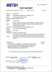 Report1 certificate of Ningbo Haishu Forcar Imp. & Exp. Co., Ltd. – certificate photo, supplier certificates section