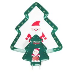 OEM Melamine Candy Food Shallow Plate Christmas Santa Kitchenware - Image 5