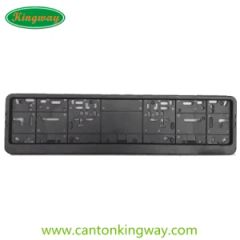 Durable Plastic Black and Chrome European Middle East Car License Plate Frame - Canton King Way Industrial Co., Limited