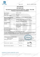 LVD test report certificate from Guangzhou Raysen Health Technology Co., Ltd.