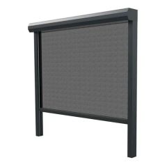 Motorized Zipper Track Outdoor Screen Roller Blinds Origin China Trademark OEM Warranty 1 Year Model NO. ZPS001 HS Code - Image 1