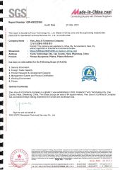 SGS certificate from Yiwu Jiexu E-Commerce Company