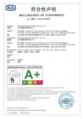 Certificate2 certificate from Shandong Bangde New Material Co., Ltd